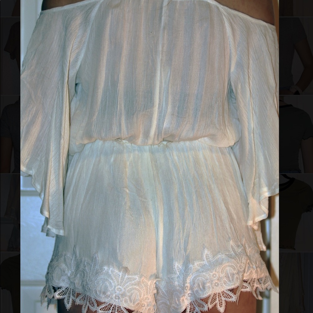 White Romper Size Small - Picture 3 of 5